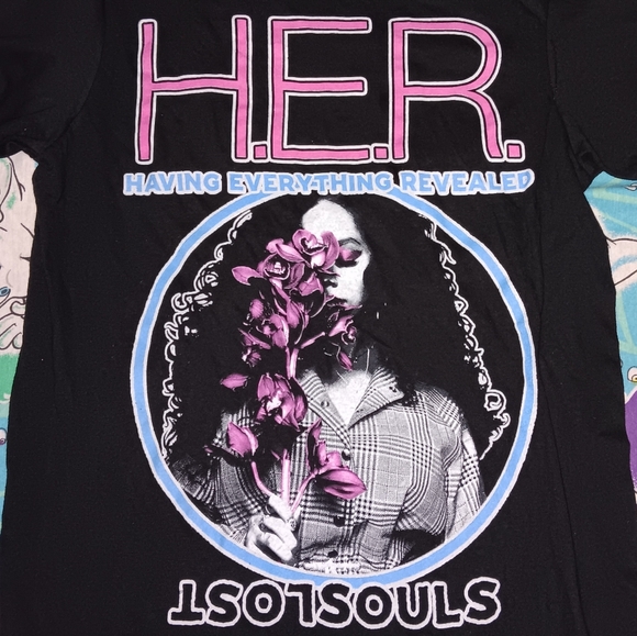 New H.E.R. Gabriella Wilson Ringer Shirt Vintage Tee - Picture 1 of 5